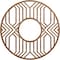 Ekena Millwork Empire Wood Fretwork Pierced Ceiling Medallion, Walnut, 20"OD x 7 3/8"ID x 1/4"T CMWP20X20X0250EPWA - alternate 1